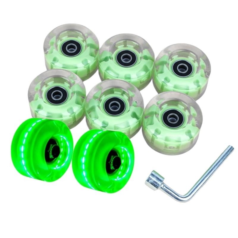 Skateboard Roller Skate with Bearings, Double Row Roller Skate Set