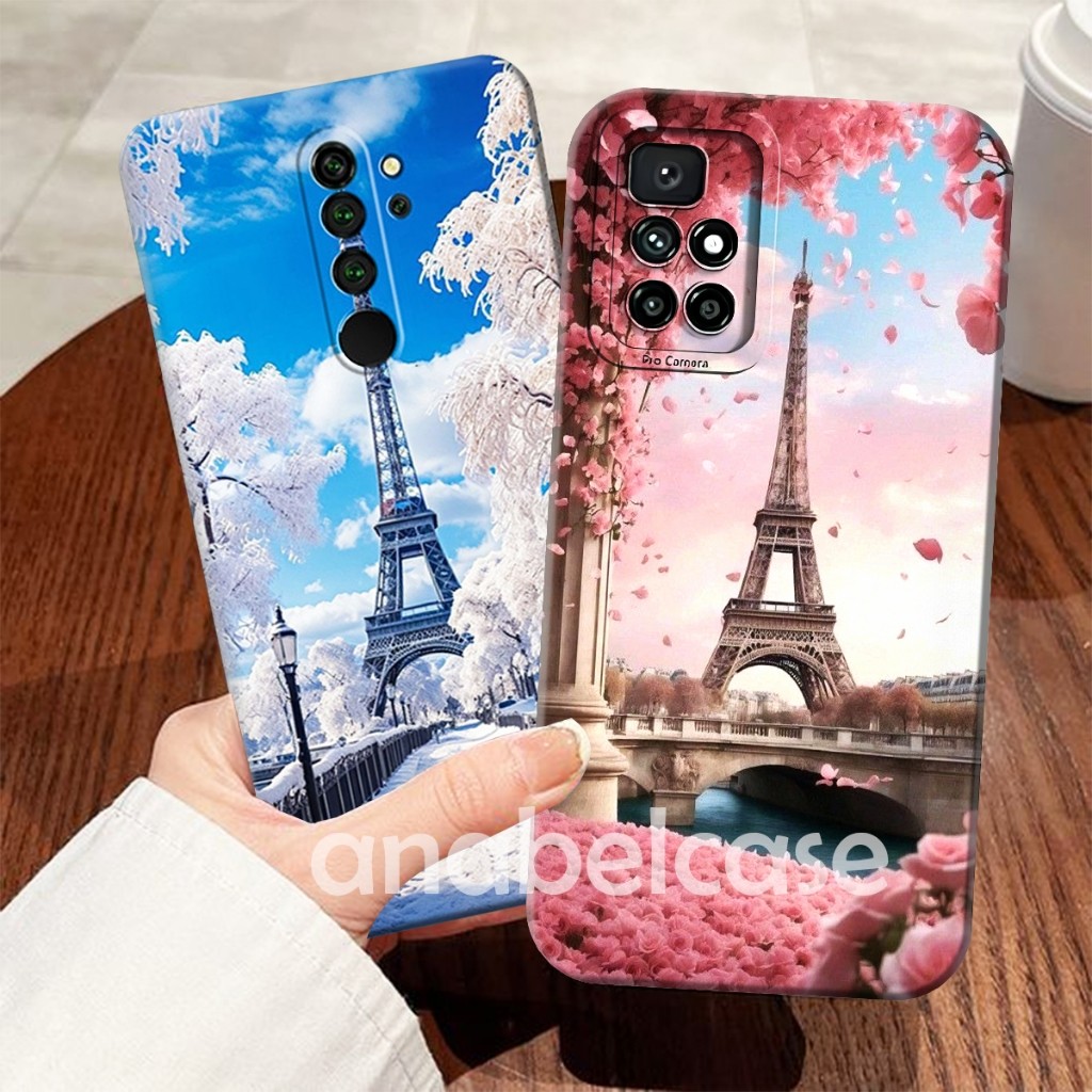 Softcase REDMI 9 8 10 4G 10 5G note 7 7pro note 8  8pro note 10 pro 4G/5G Poc0 x3 Gt G Motif Paris A