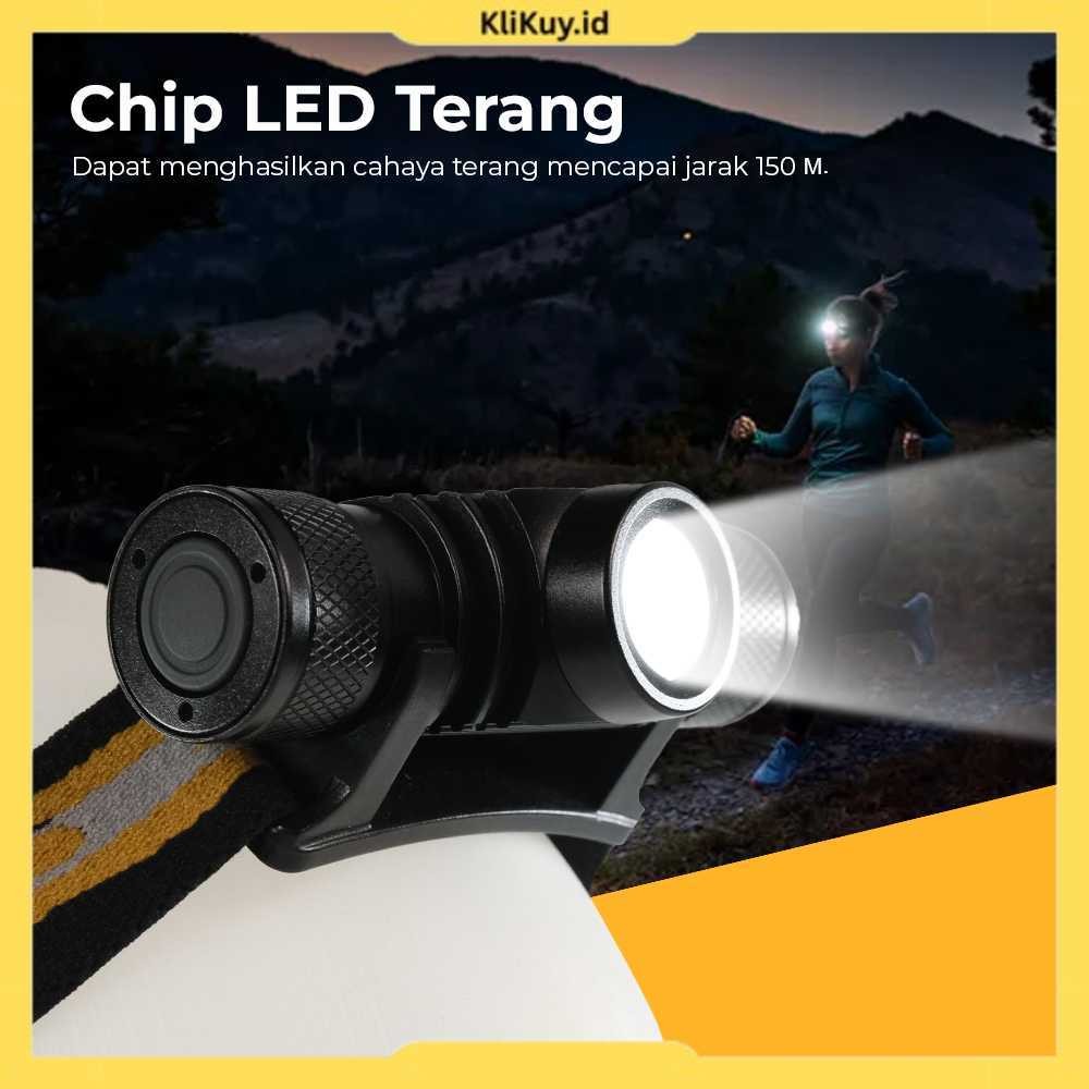 TaffLED XML-L2 800 lm – Headlamp LED Waterproof USB (D10-GCU2)