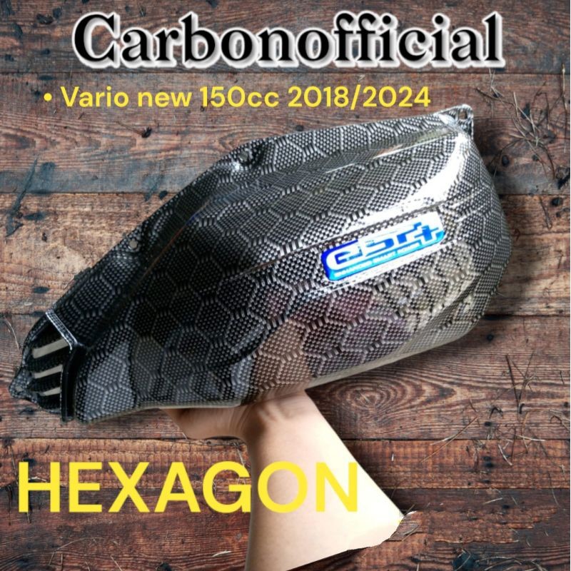 box filter tutup filter Vario 150cc Carbon wtp HEXAGONAL