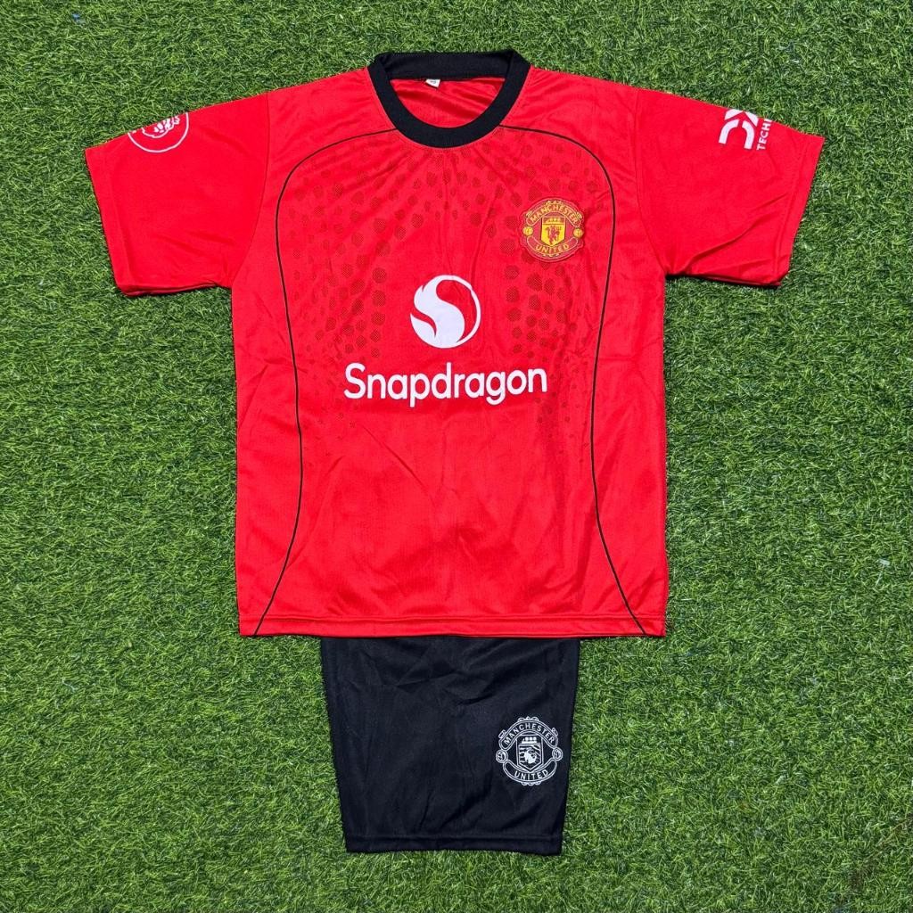 Setelan Bola Anak MANCHESTER UNITED MERAH Jersey Bola Anak Dari Usia 1-15 Tahun