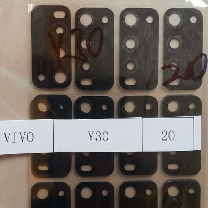 Lensa kamera kaca kamera belakang Vivo Y30