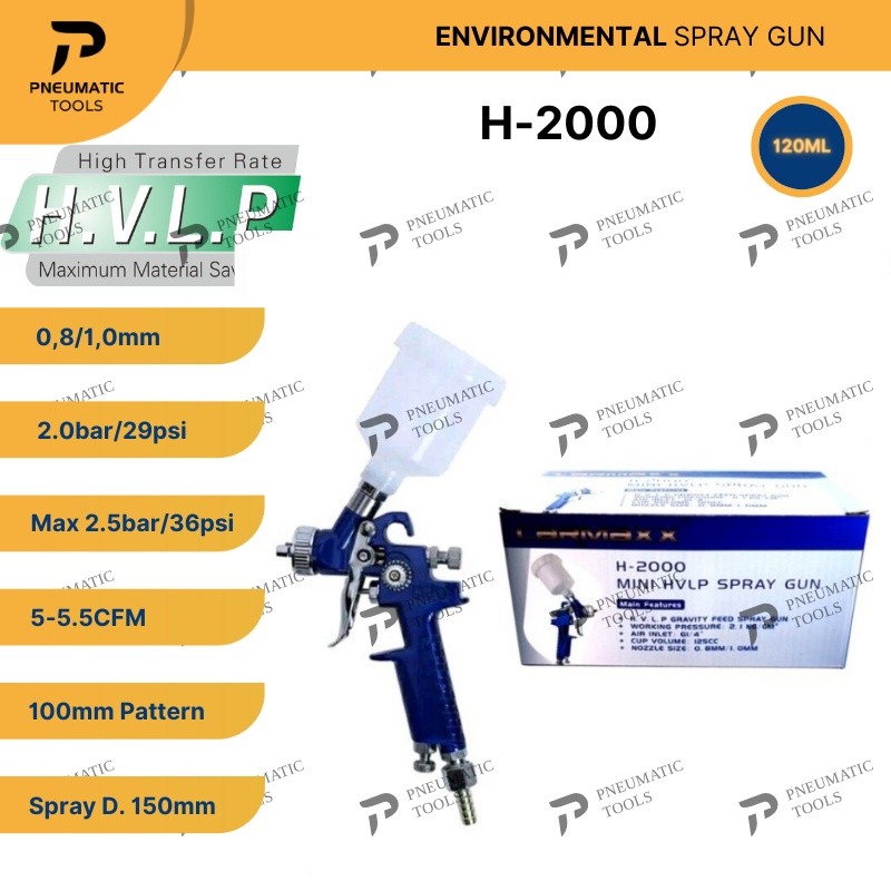 TOKOAKSA Spray Gun H2000 HVLP - Environmental spray gun H-2000
