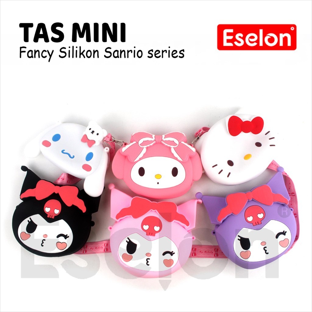 Tas Selempang Kecil Boneka Rubber Silikon /Tas Boneka Silikon Lucu