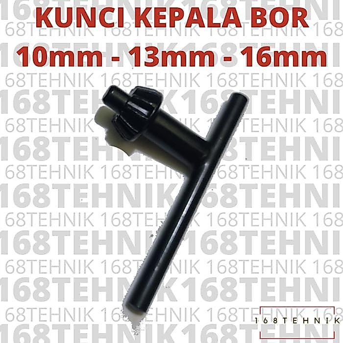 KUNCI KEPALA BOR 16MM MERK WIPRO / KUNCI BOR 3 -16 MM