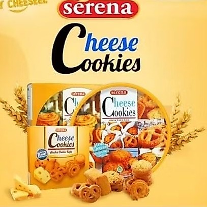 SERENA  CHEESE COOKIES/COOKIES KEJU KALENG