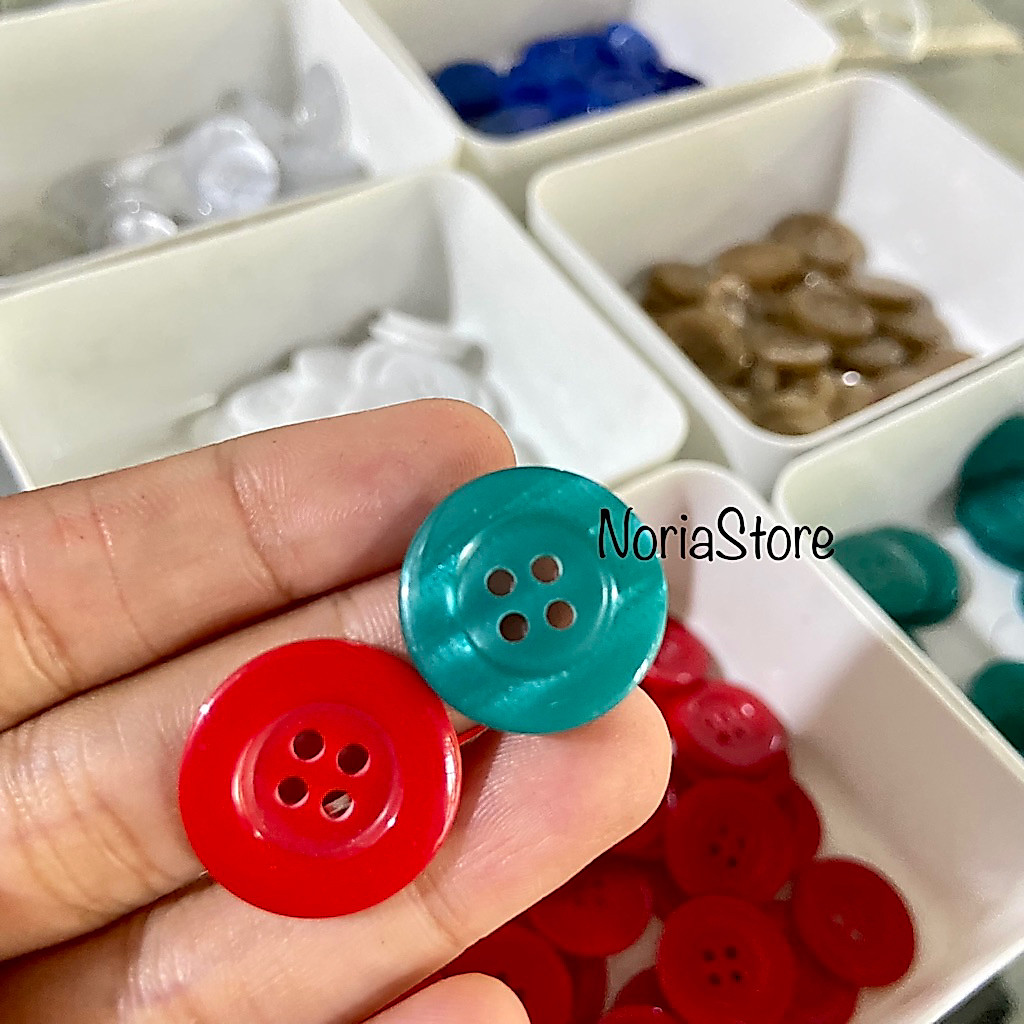 [1 biji] Kancing Jas/blazer RED TULIPS 21mm Besar Kancing Safari  [MINIMAL ORDER 10rb]