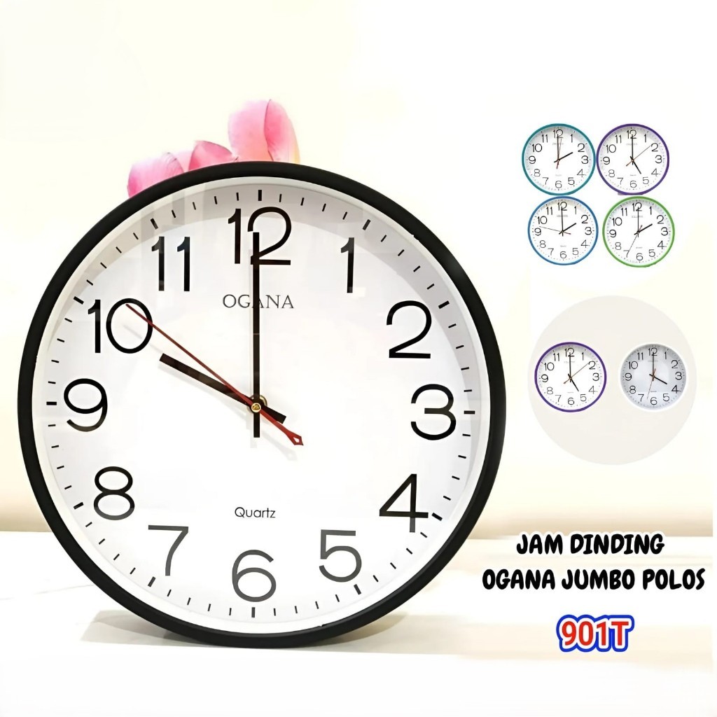 JAM DINDING ANALOG OGANA JUMBO 901T/JAM DINDING OGANA 30CM 901T