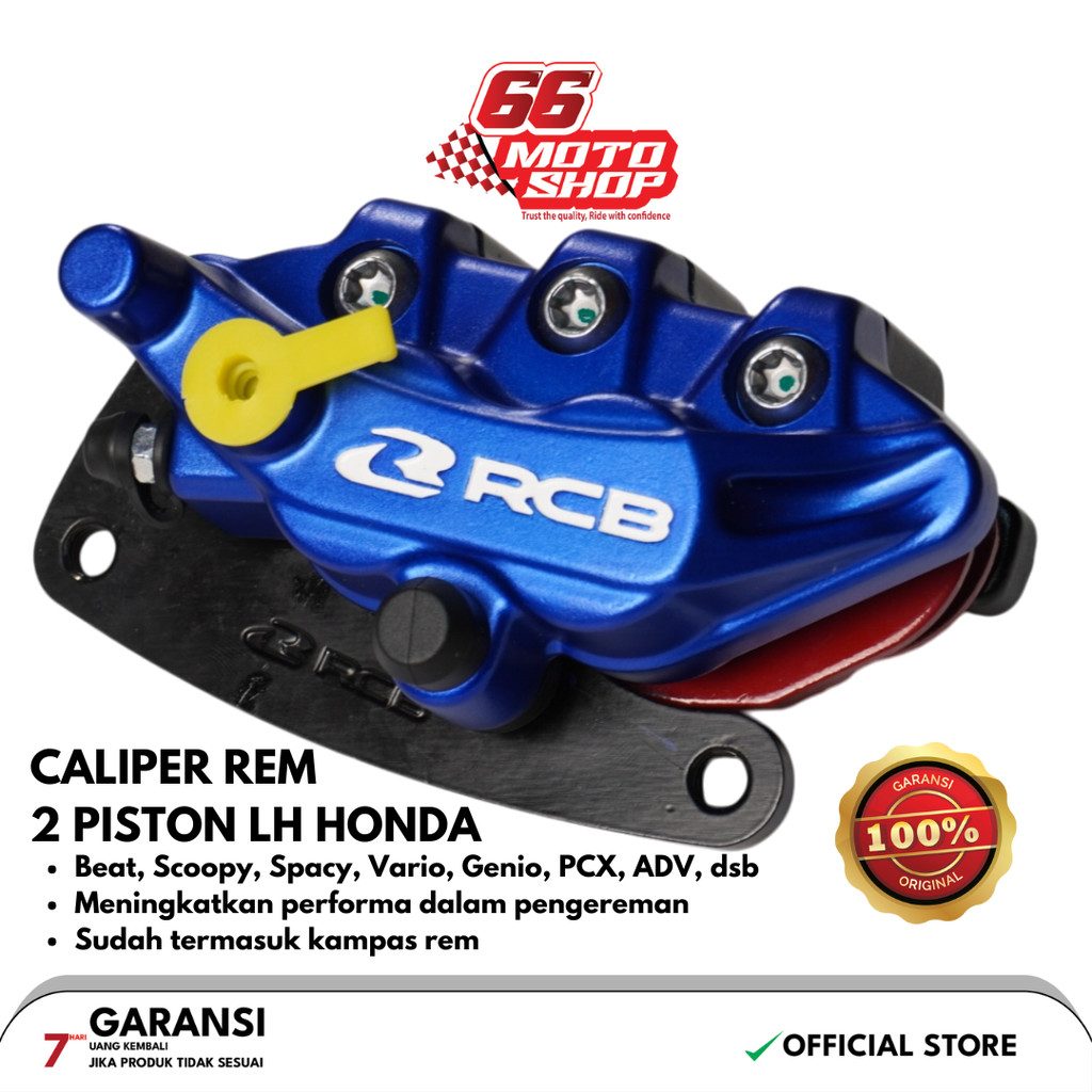 Kaliper RCB S1 original no kw+bracket disc standar untuk beat Scoopy Spacy Vario 110 125 150 Vario16