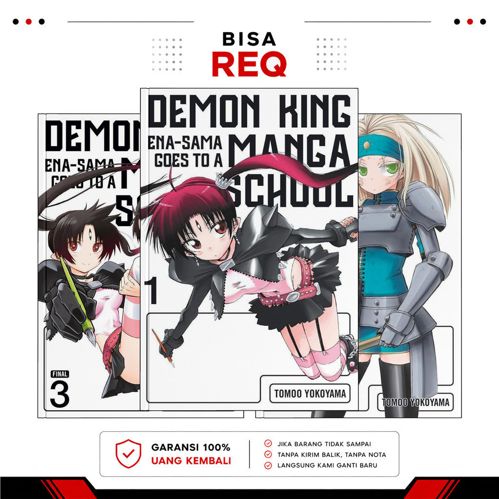 Demon King Ena-sama Goes to a Manga School, Vol. 1-3 ( Komik Manga ) by Tomoo Yokoyama