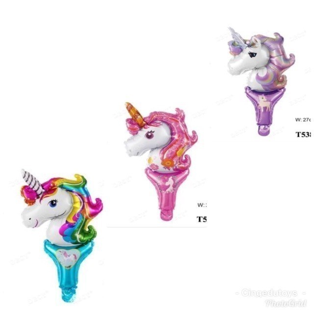 MG335 Balon pentungan karakter unicorn