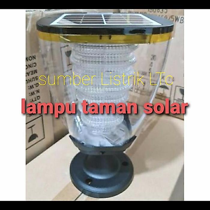 TERBARU lampu taman solar lampu taman pilar solar cell lampu tenaga surya