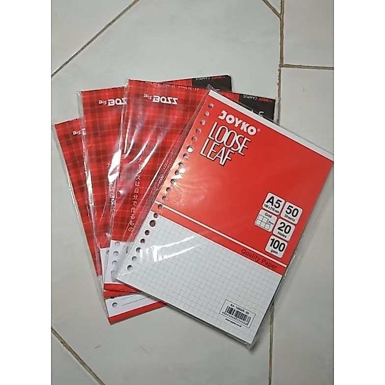 Isi Binder/Binder Refill/Campus/Joyko - bergaris dan grid