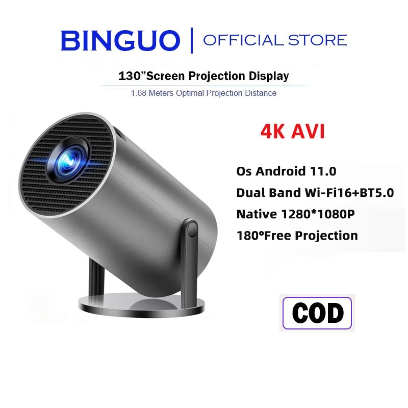 HY300Pro Proyektor Android 11 Pintar Proyektor 4k 1080P Native Projector LCD TV Wifi Bluetooth Proye