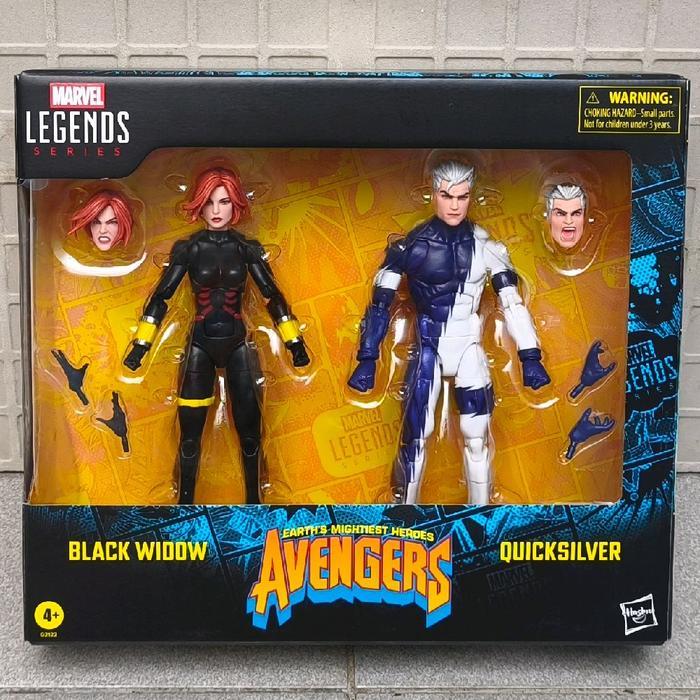 HASBRO MARVEL LEGENDS BLACK WIDOW & QUICKSILVER AVENGERS