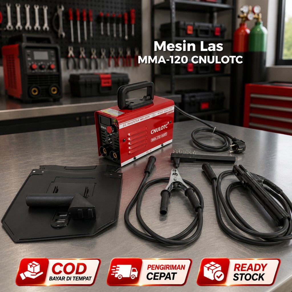MESIN LAS MMA-120 CNULOTC ALAT LAS BESI MINI 450W TRAVO LAS