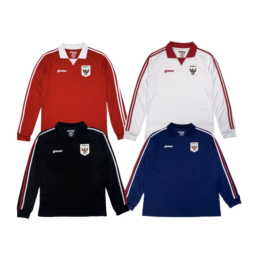 SLIDEBAR [VINTAGE] Ghanior BIGSIZE Longsleeve Garuda Stripe Jersey Vintage Retro