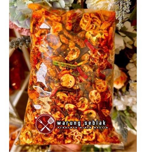 

500gr Seblak Kerupuk Kering Campur/Mix Kerupuk Jengkol/Beton/Pedo/Basreng/Sebring Kerupuk Bawang