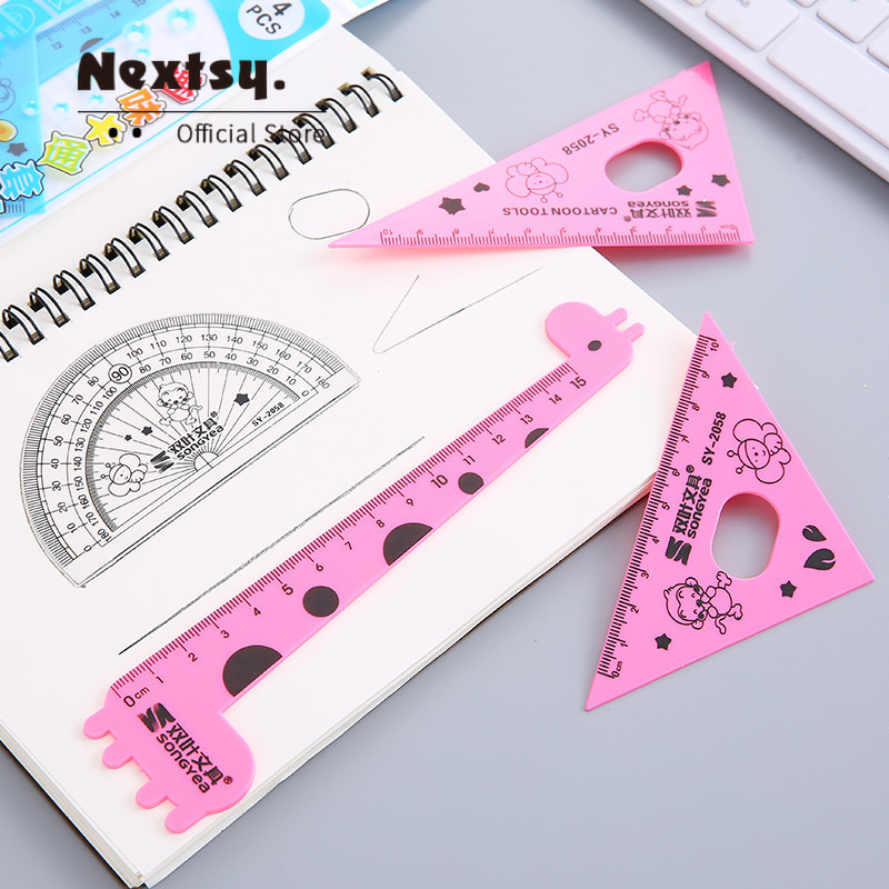 

Nextsy Penggaris Alat Tulis Siswa Penggaris 15cm Set Penggaris Plastik