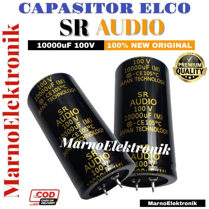 READY CAPASITOR ELCO 10000 UF 100 V ELCO SR AUDIO KAPASITOR 10000UF 100V ORI