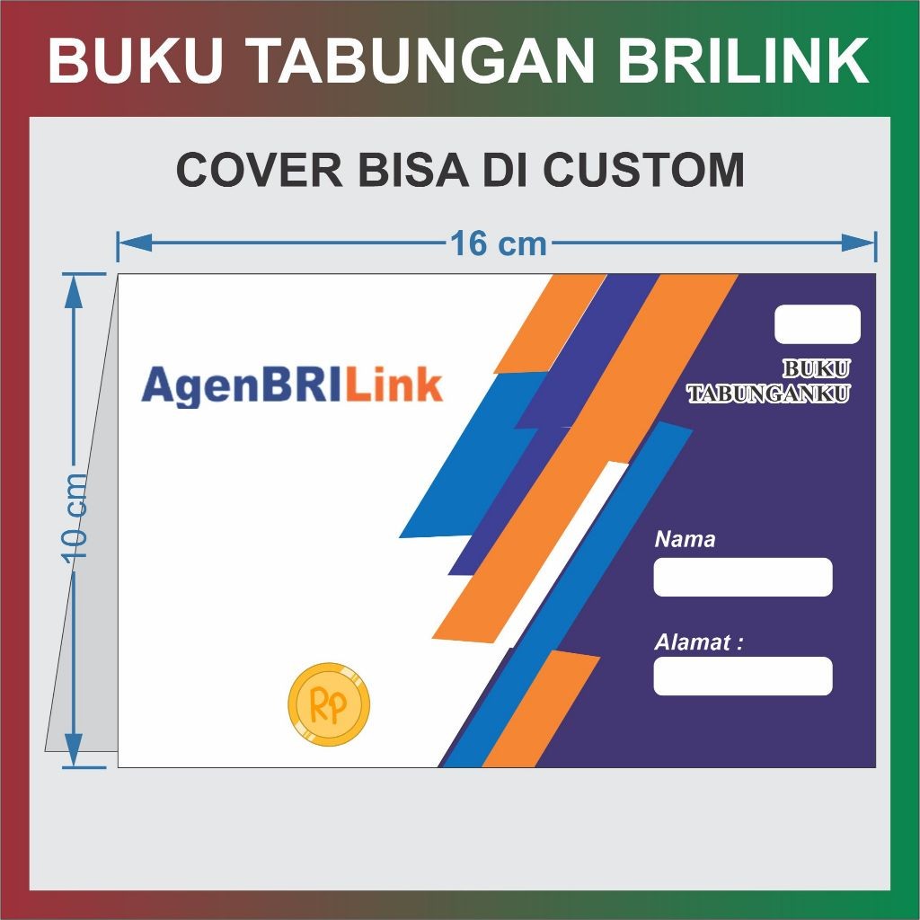 

Buku Tabungan BRILink - Custom Cover - isi 16 Halaman / 4 Lembar