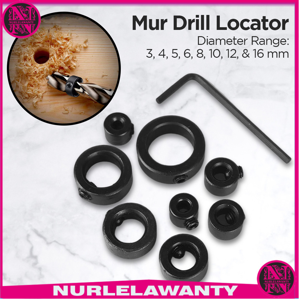 

- XCAN Cincin Pembatas Mata Bor Stop Collar Ring 3mm-16mm 8 PCS - WX012 -