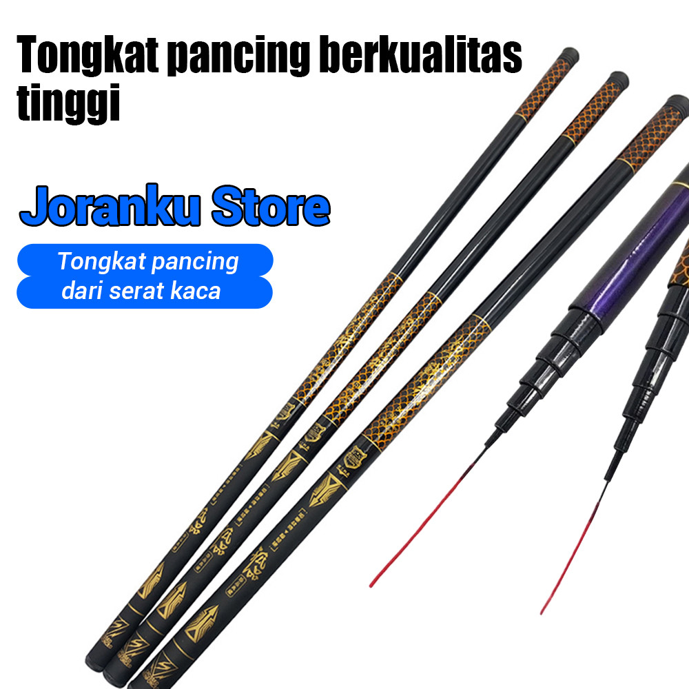 【Joranku】Joran Tegek atik Hantu Tua Joran 2.7M-5.4M Carbon Medium Hard Pancing Tegek Pancing 450 Teg