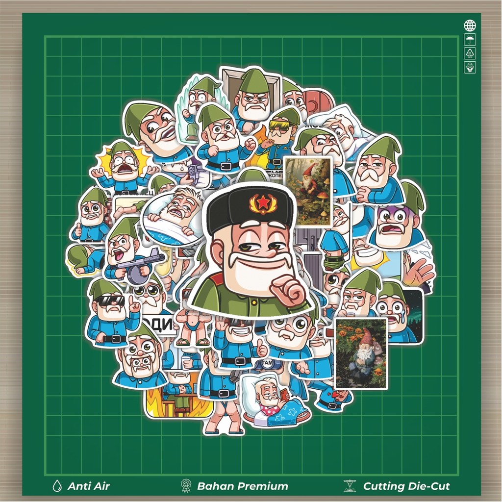 

Stiker Cutting Pack Stiker Karakter Garden F Gnome Isi 100Pcs Series Aesthetic Lucu Keren Untuk Koper Bahan Vynil
