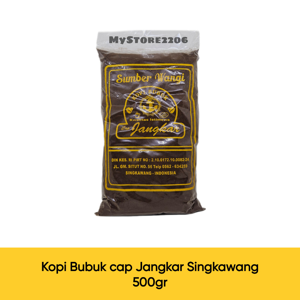 

New Kopi Bubuk Cap Sumber Wangi Jangkar Singkawang - 500grPremium