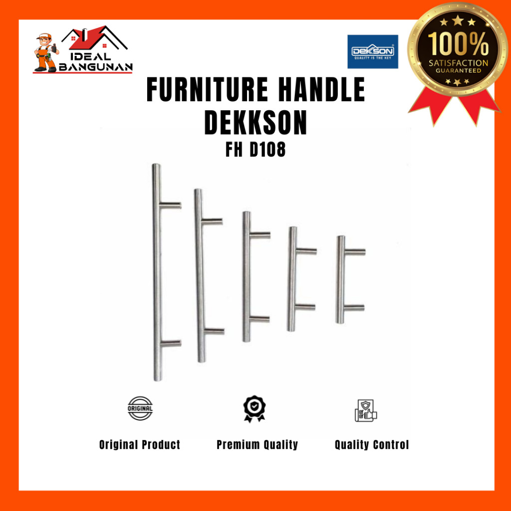 FURNITURE HANDLE DEKKSON FH D108 SSS | FURNITURE HANDLE PREMIUM MERK DEKKSON BAHAN STAINLES STEEL