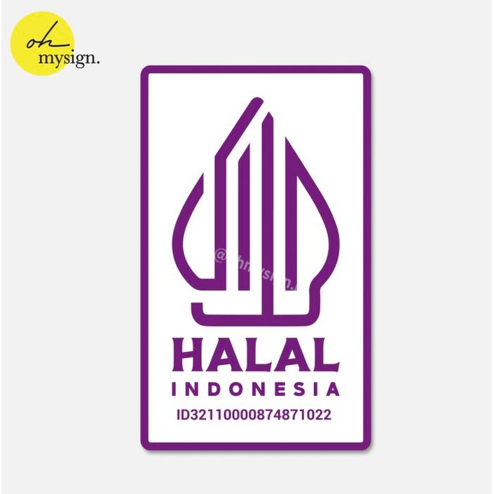 

Acrylic Sign Halal | 100% Halal Baru Label Signage | Akrilik Signage