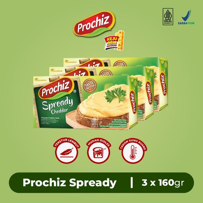 

HOT PRODUK Keju PROCHIZ Spready 160 gr Triple Pack - Sale