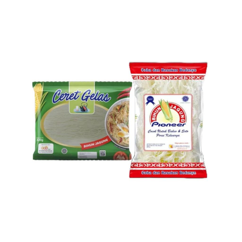 

Ceret Gelas Bihun Jagung 320GR & 280GR