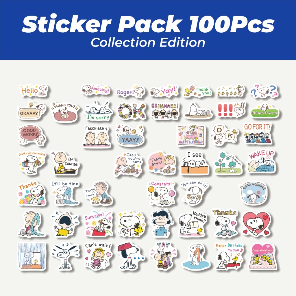 

Hot Stiker Kartun Snoopy V45 Lucu Anti Air Stikers Berperekat Waterproof Sticker Decal Buat Motor Helm Buku Journal Koper Casing HP Laptop Botol Minum