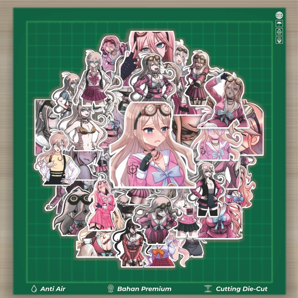

HOT 50 PCS STIKER Stiker Game Anime Miu Iruma Danganronpa Stiker Fashion Cars Decal Dingin Kartu Album Custom Vinyl Anti Air- Sticker Aesthetic Buku Journal Koper Casing HP Tablet Laptop Helm Motor Botol Minum