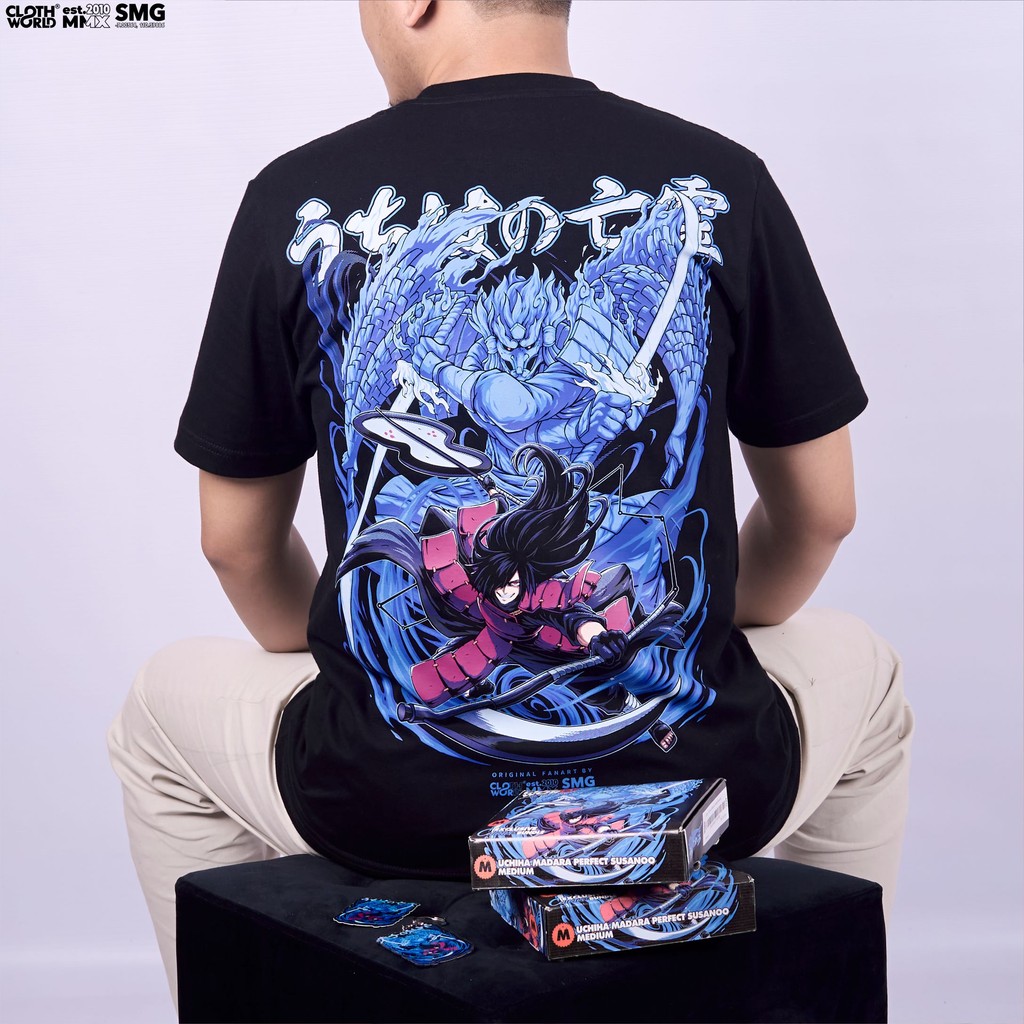 Kaos Anime Naruto CLOWOR Uchiha Madara Susanoo Sempurna