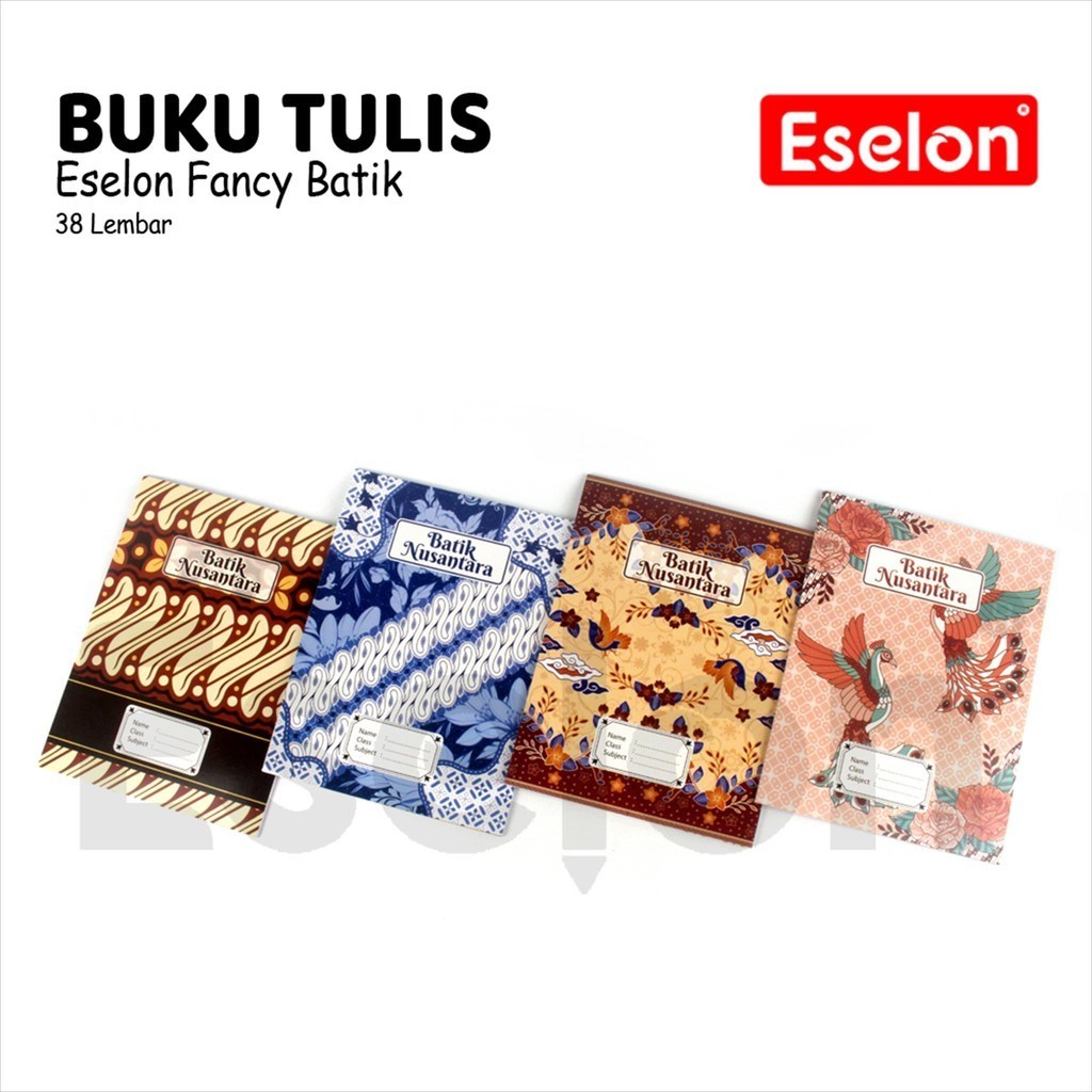 

❤️️10pcs Buku Tulis Eselon 38 LBR BATIK / 1 Pak Buku Tulis Eselon 38LBR❤️️