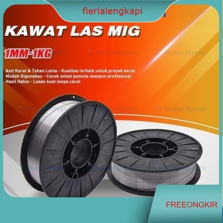 Kawat Las MIG Stainless Wire Diameter 1mm Berat 1 Kg