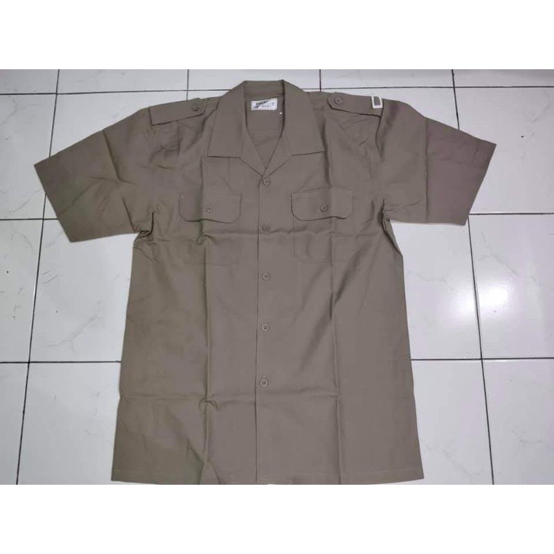 ATASAN BAJU PDH SATPAM COKLAT BAJU PDH POLRI  / SATPAM / SECURITY