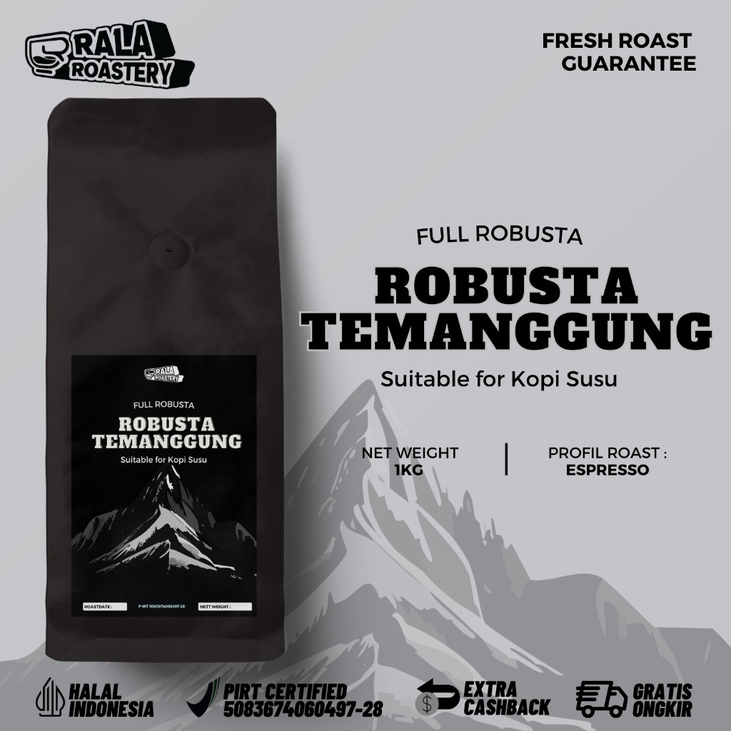 

TERLARIS Robusta Temanggung Full Robusta Kopi Susu 1KG | Biji Kopi Susu