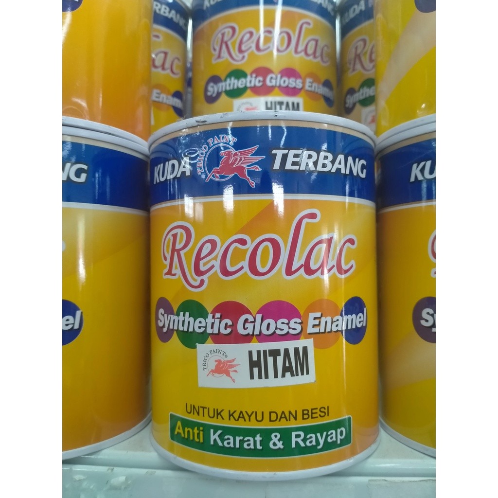 

New Cat minyak RECOLAC / KUDA TERBANG putih1KGPremium