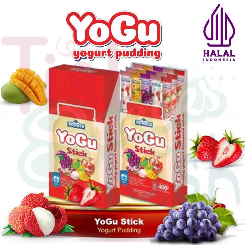 

YoGu - Donald Jelly Yogurt Jelly Stick isi 20 pcs 400gr Pudding Susu Rasa Segar Halal Indonesia