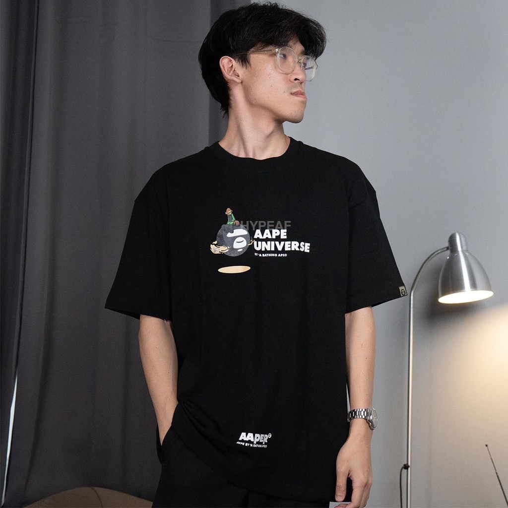 AAPE by A Bathing Ape Aape Universe Graphic Tshirt Tee Authentic / Baju Kaos AAPE Original