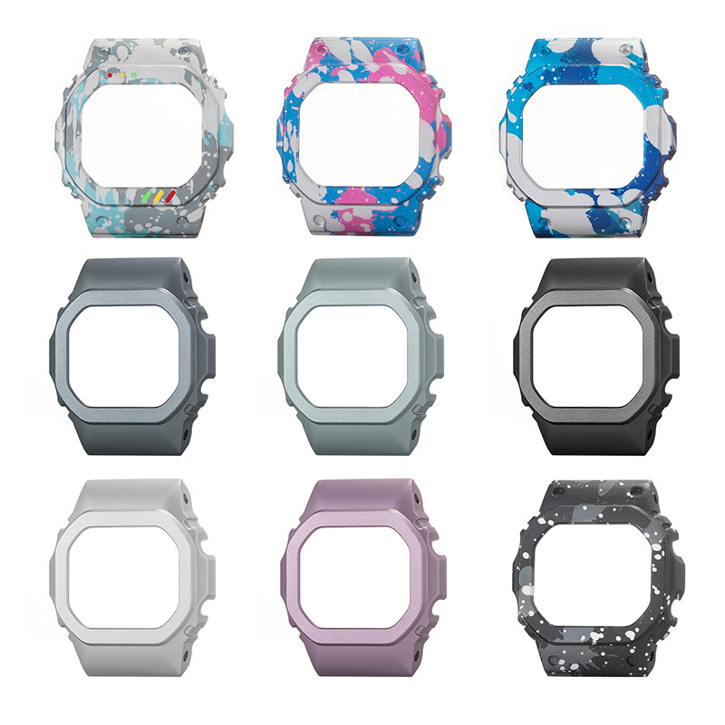 DW5600 Aluminium Alloy G5600 GB5600 Watch Case Bezel With Tools Black Silver