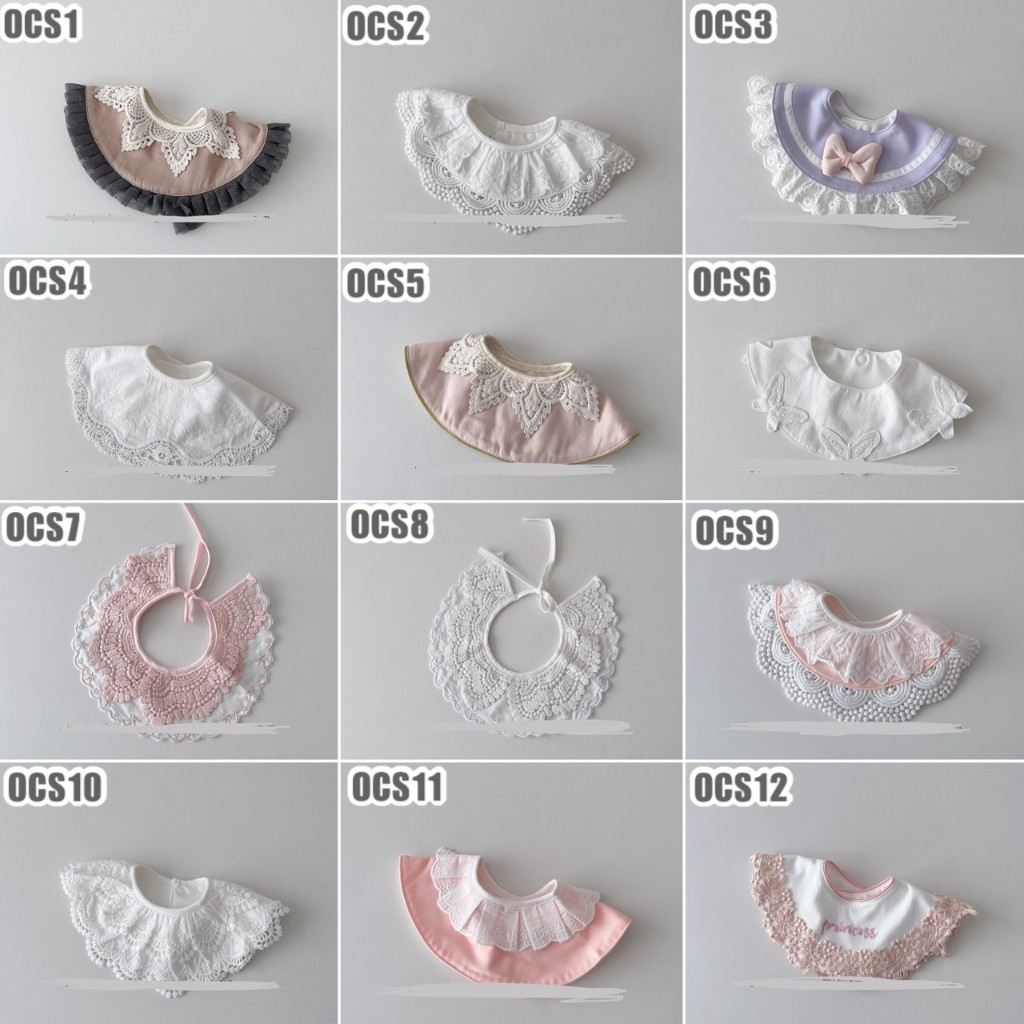 BLOR.SHOP Premium BIB SLABBER BUNGA BAYI SET CELEMEK TATAKAN LIUR ANAK OIMG OG catalog OCS