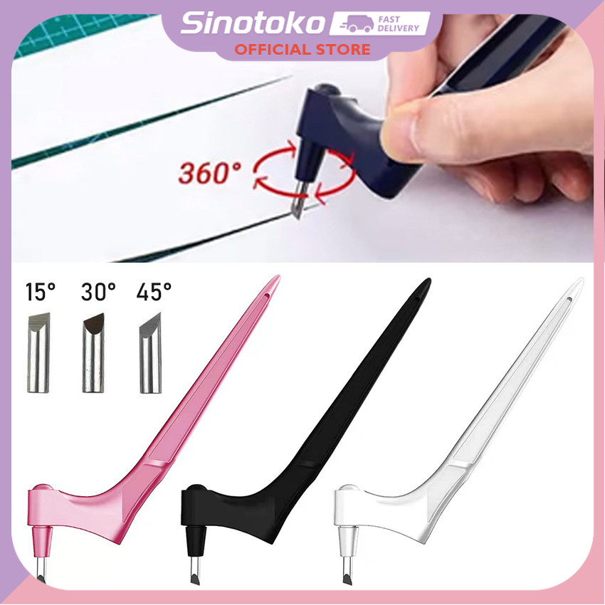 

Gyro Cutter 360 Derajat Presisi Tinggi – Pisau Pemotong Stainless Steel Rotating Blade, untuk Kertas, Sticker & Kerajinan Tangan DIY Jurnal/Scrapbook