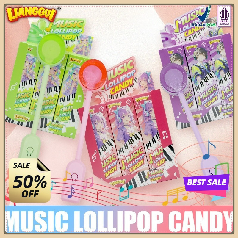 

[Penjual kualitas] LIANGGUI HALAL Lianggui - Permen Lolipop Musik [Halal] Rasa Buah Mix - Cemilan Viral untuk Anak & Kantor permen viral,Hadiah anak-anak, hadiah hari raya