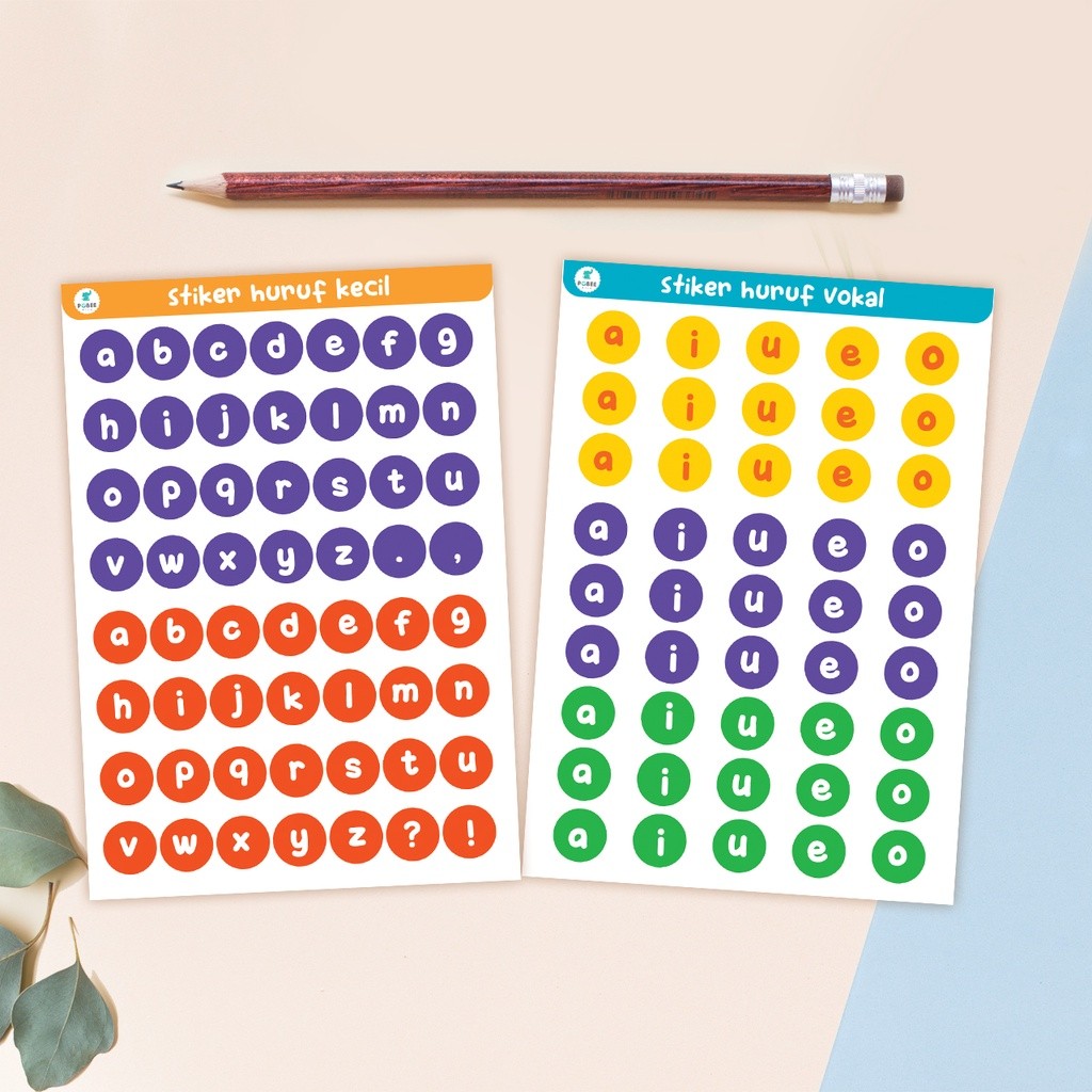 

Sticker Dot Alphabet | Sticker Huruf | Media Belajar Membaca