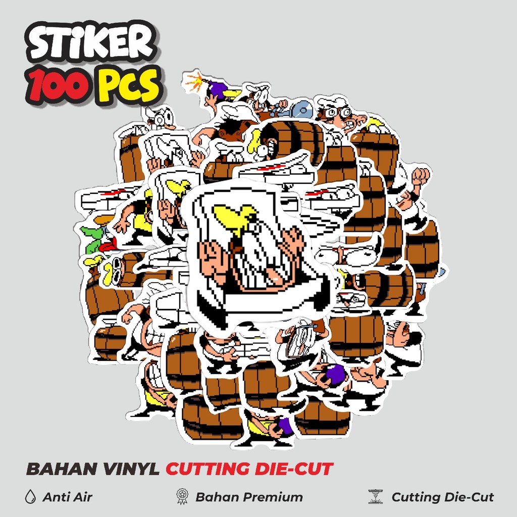 

Terbaru! 50 pcs Pizza T Pepi V22 Dekorasi Lucu Kreatif untuk Notebook, Skateboard, HP