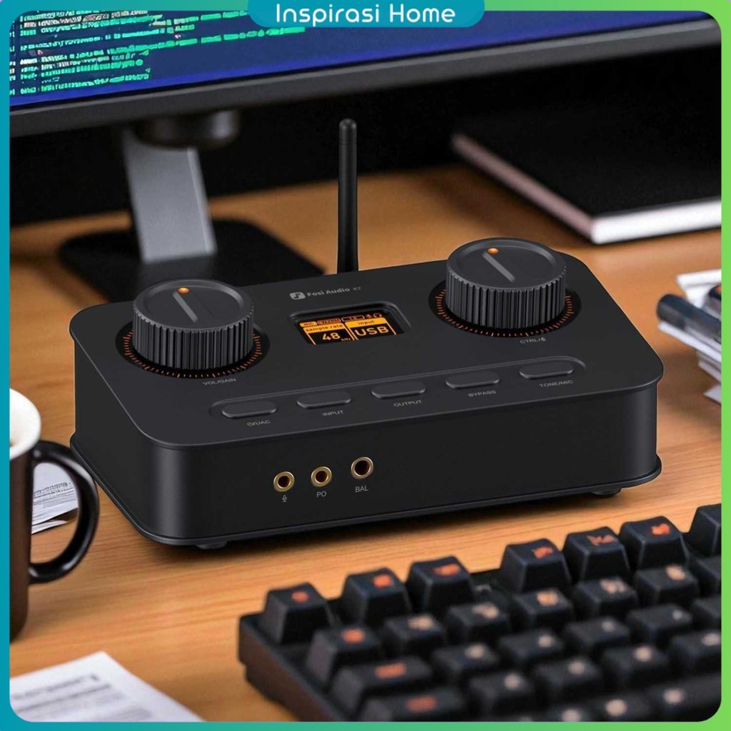 Fosi Audio Amplifier Headphone Hi-Fi Gaming DAC Bluetooth LCD Display - K7